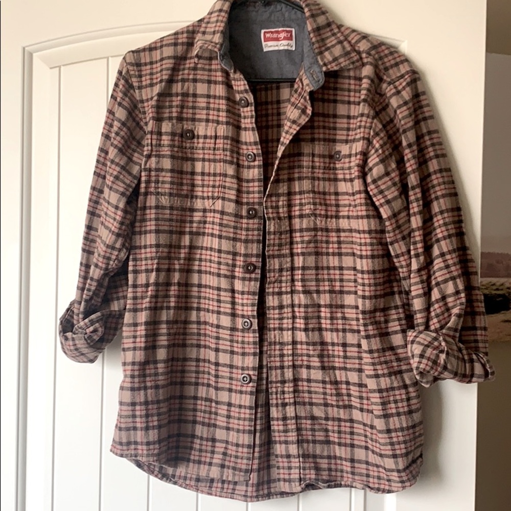 Wrangler over sized flannel